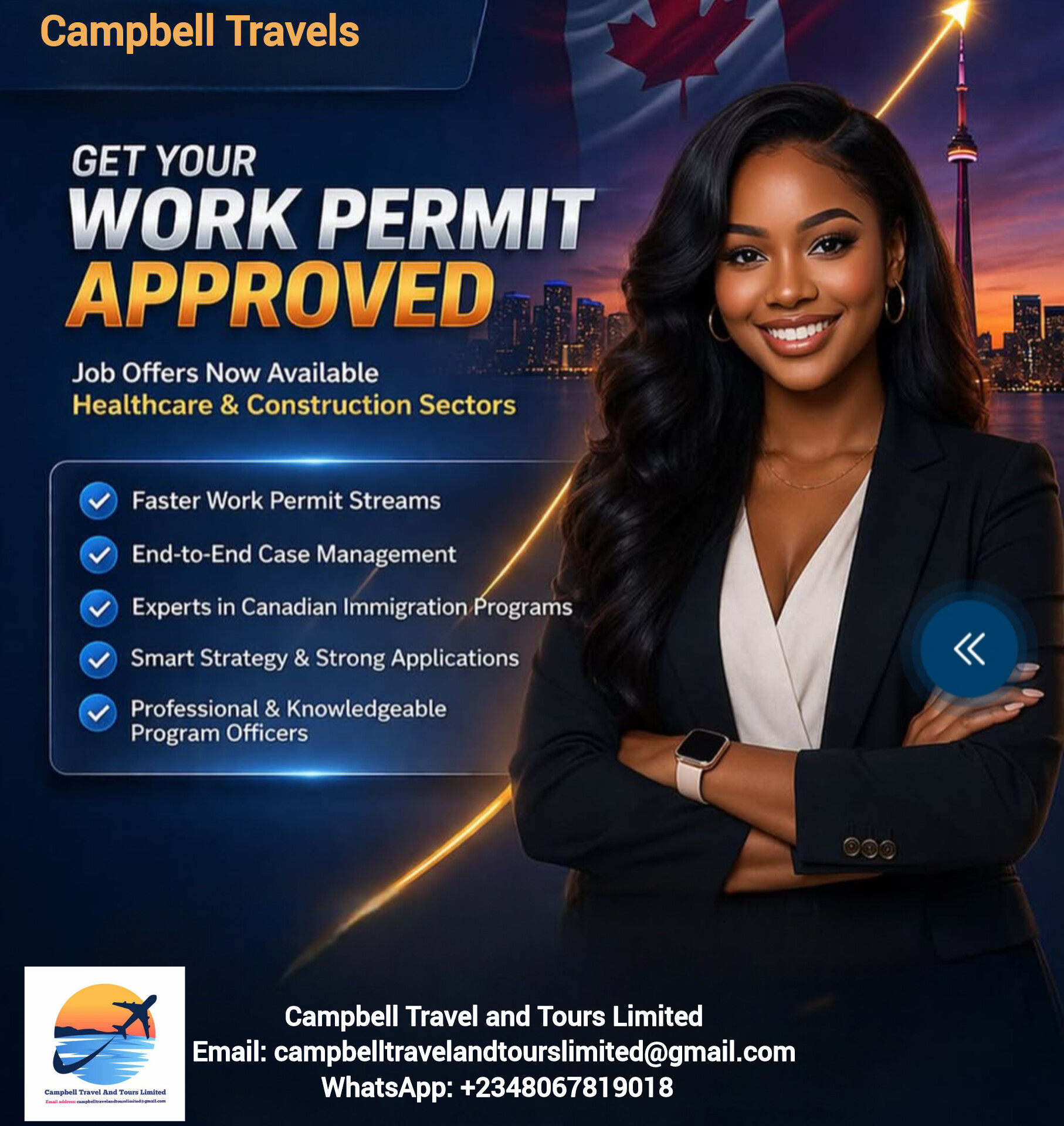 98% Guarantee Canada 🇨🇦 Work Visa