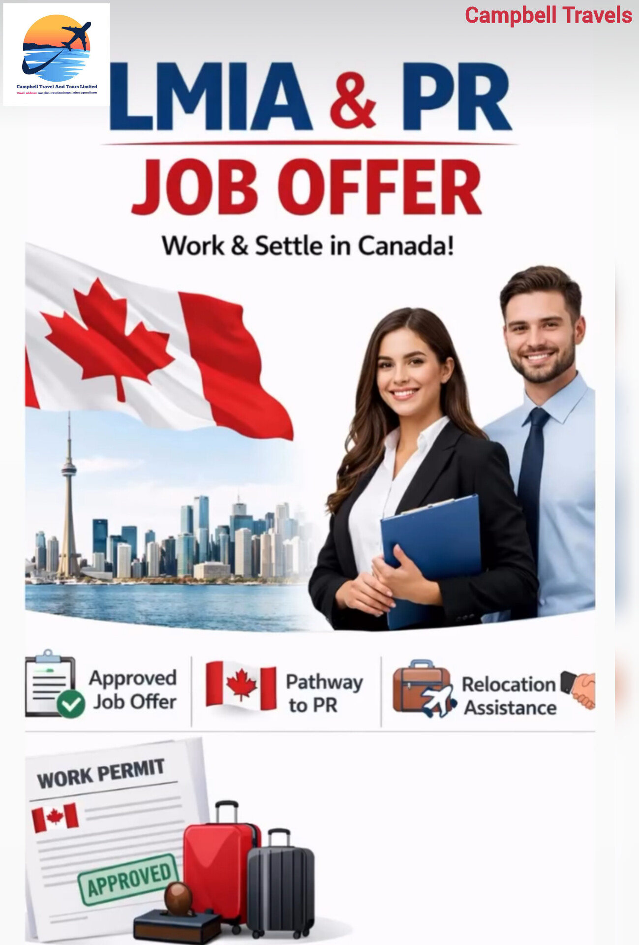 98% Guarantee Canada 🇨🇦 Work Visa